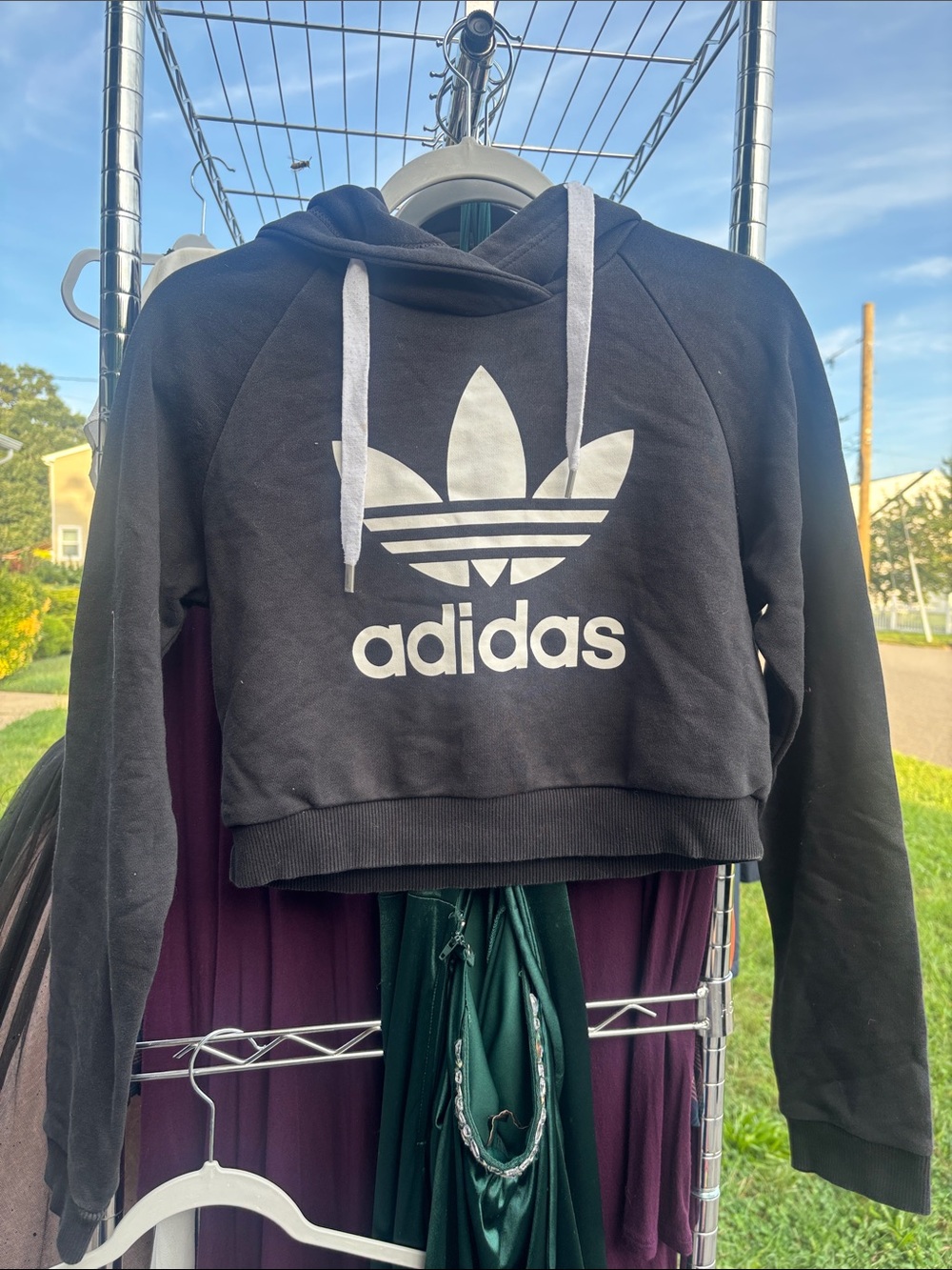 Women cropped hoodie